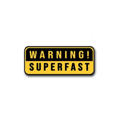 Creators CO Warning Superfast (Reflective) Sticker