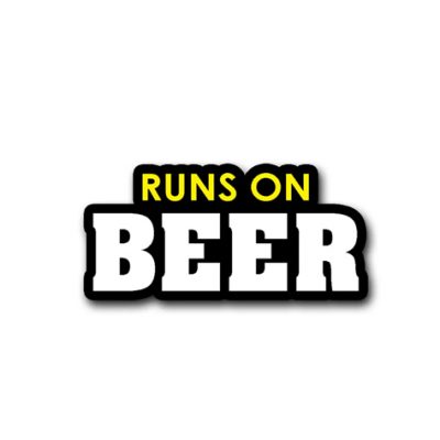 Creators CO Runs on Beer (Reflective) Sticker