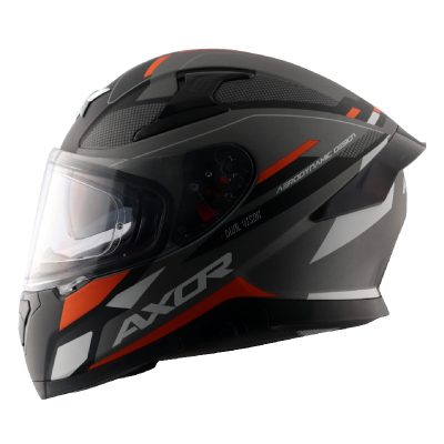 Axor Apex Turbine Dull Black Orange Grey Helmet